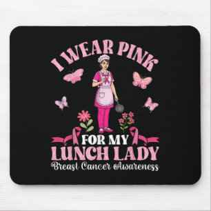 Ich trage Rosa für meine Mittagspause Lady Breast Mousepad