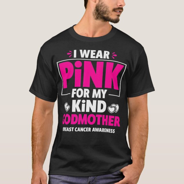 Ich trage Rosa für meine Mutter Brustkrebs Awarene T-Shirt (Vorderseite)