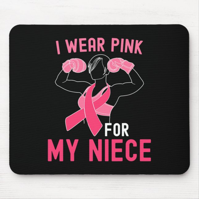 Ich trage Rosa für meine Nichte - Unterstützung vo Mousepad (Vorne)
