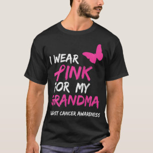 Ich trage Rosa für meine Oma-Brustkrebs-Ribbon-Bu T-Shirt