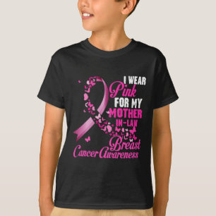 Ich trage Rosa für meine Schwiegermutter Brustkreb T-Shirt