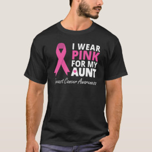 Ich trage Rosa für meine Tante Band Familie Liebe T-Shirt
