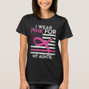 Ich trage Rosa für meine Tante Brustkrebs Awarenes T-Shirt