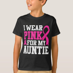 Ich trage Rosa für meine Tante Brustkrebs-Bewussts T-Shirt