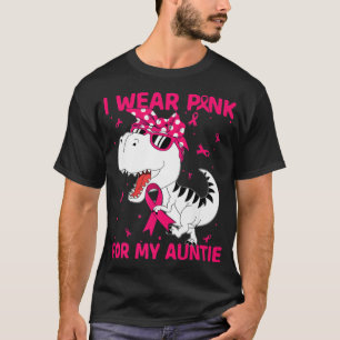 Ich trage Rosa für meine Tante Brustkrebs-Bewussts T-Shirt