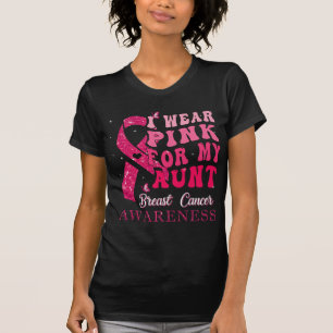 Ich trage Rosa für meine Tante Brustkrebs-Kriegeri T-Shirt