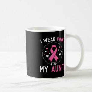 Ich trage Rosa für meine Tante Brustkrebs-Unterstü Kaffeetasse