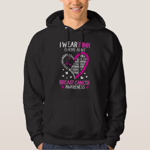 Ich trage Rosa für meine Tante Herz Glaube Hoffnun Hoodie