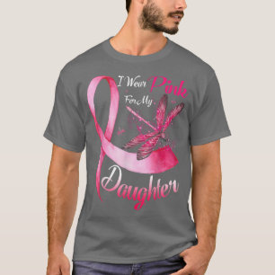 Ich trage Rosa für meine Tochter-Drachenfliege-Bru T-Shirt