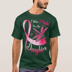 Ich trage Rosa für meine Tochter-Drachenfliege-Bru T-Shirt