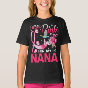 Ich trage Rosa für meinen Brustkrebs bei Nana Humm T-Shirt