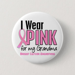 Ich trage Rosa für meinen Brustkrebs der Button