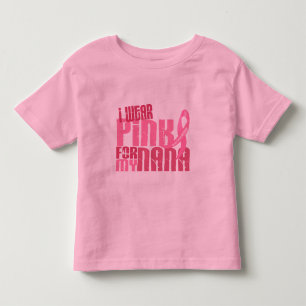 Ich trage Rosa für meinen Brustkrebs Nanas 6,4 Kleinkind T-shirt