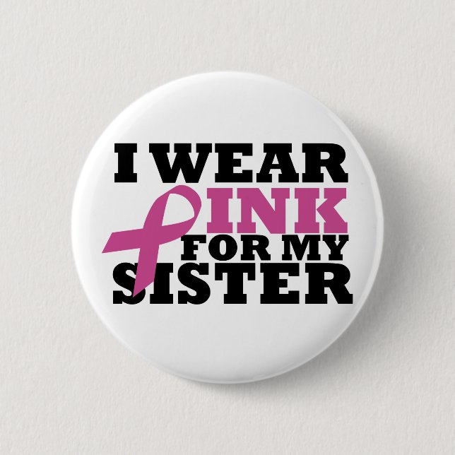 Ich trage Rosa für meinen Button (Vorderseite)