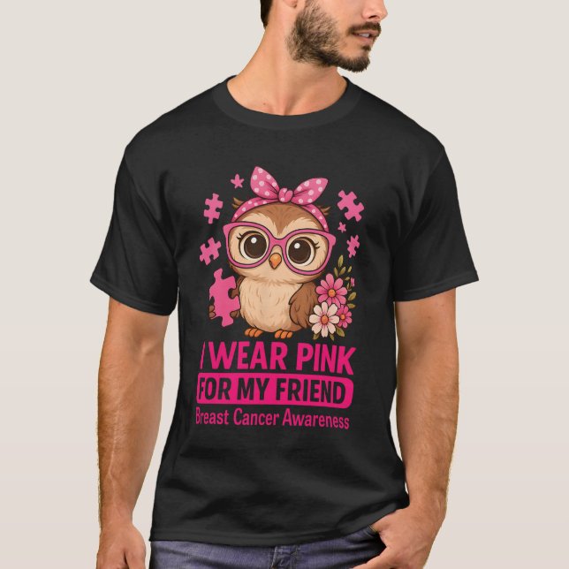 Ich trage Rosa für meinen Freund Niedlichen eigene T-Shirt (Vorderseite)