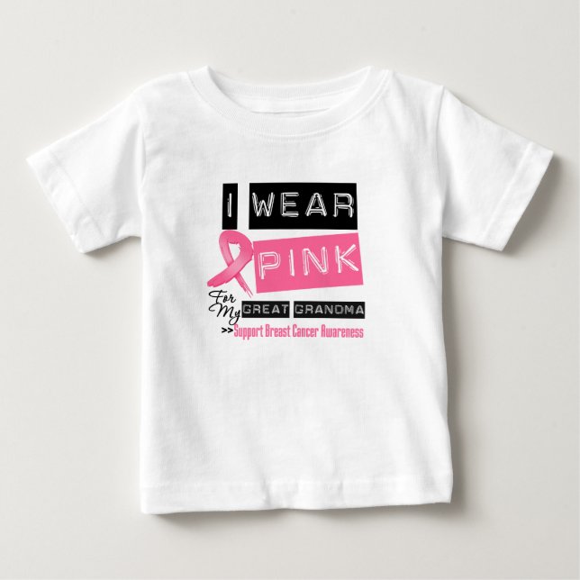 Ich trage Rosa für meinen großen Baby T-shirt (Vorderseite)