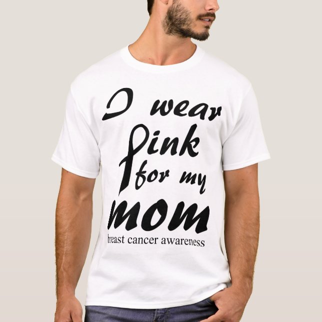 Ich trage Rosa für meinen Mamakrebsüberlebendkampf T-Shirt (Vorderseite)