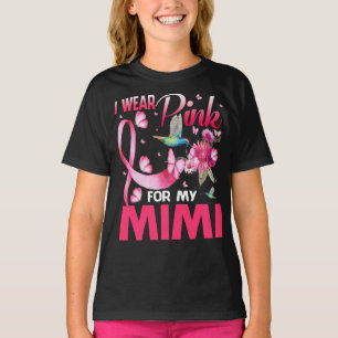 Ich trage Rosa für meinen Mimi Hummingbird Brustk T-Shirt