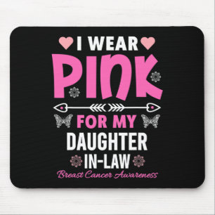 Ich trage Rosa für meinen schwach schwachen Brustk Mousepad