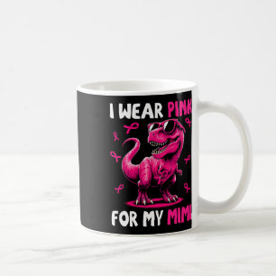Ich trage Rosa für meinen T-rex Dinosaurier Brustk Kaffeetasse