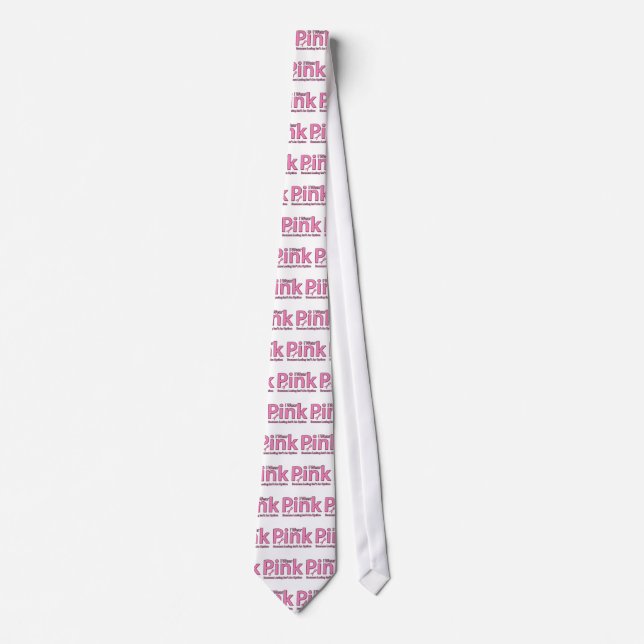 Ich trage Rosa Krawatte (Vorderseite)
