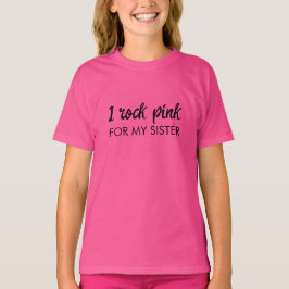Ich trage Rosa | Personalisierte Krebsunterstützun T-Shirt