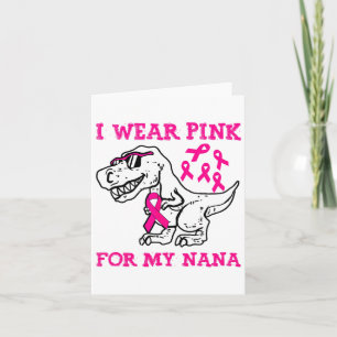 Ich trage Rosa wegen meiner Brustkrebserkrankung i Karte