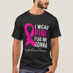 Ich trage Rosa wegen meiner Nonnenkrebsbewusstsein T-Shirt