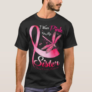 Ich trage Rosa wegen meines Schwanzdrachenbrustkre T-Shirt