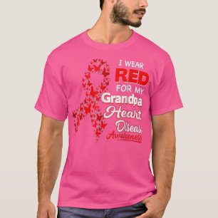 Ich trage Rot für das Bewusstsein für die Herzkran T-Shirt