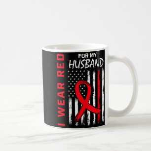 Ich trage Rot für das Bewusstsein für Herzerkranku Kaffeetasse