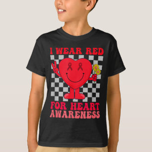 Ich trage Rot für das Bewusstsein für Herzkrankhei T-Shirt