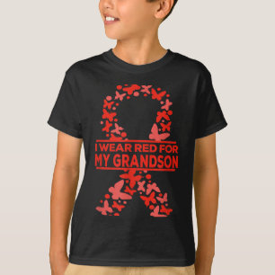 Ich trage Rot für das Bewusstsein für Herzkrankhei T-Shirt