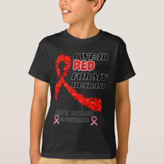 Ich trage Rot für das Bewusstsein für Herzkrankhei T-Shirt
