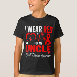 Ich trage Rot für das Bewusstsein für Herzkrankhei T-Shirt