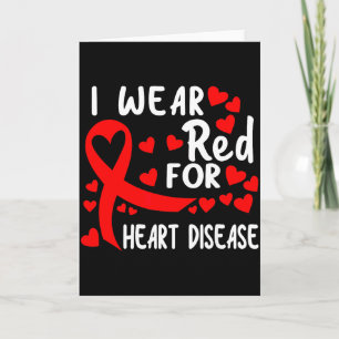 Ich trage Rot für das Herz-Kreislauf-Erkrankungen- Karte