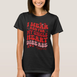 Ich trage Rot für mein Sprichwort mit Herzkrankhei T-Shirt