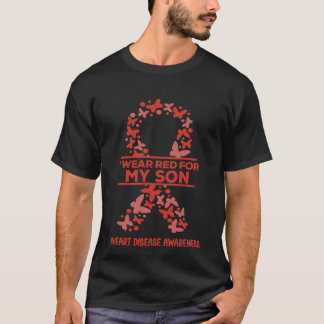 Ich trage Rot für meine Hornhauterkrankung T-Shirt