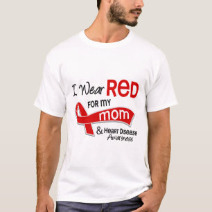Ich trage Rot für meine Mama-Herz-Krankheit T-Shirt