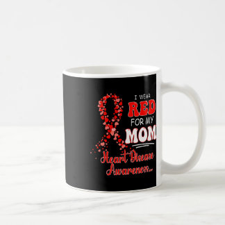 Ich trage Rot für meine Mama Herzerkrankungen Erwa Kaffeetasse