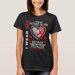 Ich trage Rot für meine Mutter im Jura Herzerkrank T-Shirt