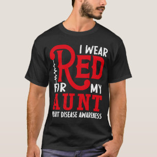 Ich trage Rot für meine Tante American Heart Disea T-Shirt