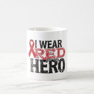 Ich trage Rot für meinen Helden Kaffeetasse