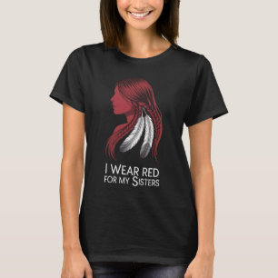 Ich trage Rot für meinen Schwestern-T - Shirt MM
