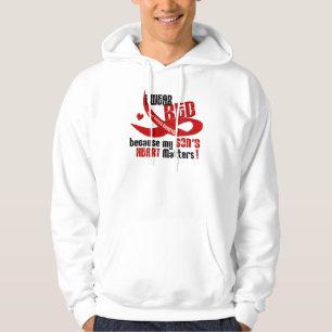 Ich trage Rot für meinen Sohn 33 Hoodie