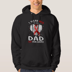 Ich trage Rot für meinen Vater, Herzkrankheiten-Be Hoodie