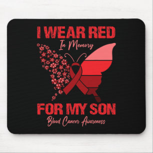 Ich trage Rot im Gedächtnis für meine Hornhautkreb Mousepad