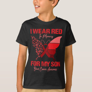 Ich trage Rot im Gedächtnis für meine Hornhautkreb T-Shirt