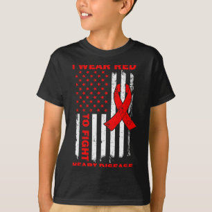 Ich trage Rot um gegen Herzkrankheiten zu kämpfen T-Shirt