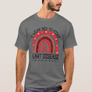 Ich trage Rot, um Herzkrankheiten zu bekämpfen T-Shirt